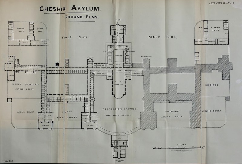 * APPENDIX G.—No Cheshir Asylum. ' I :;round Plan.