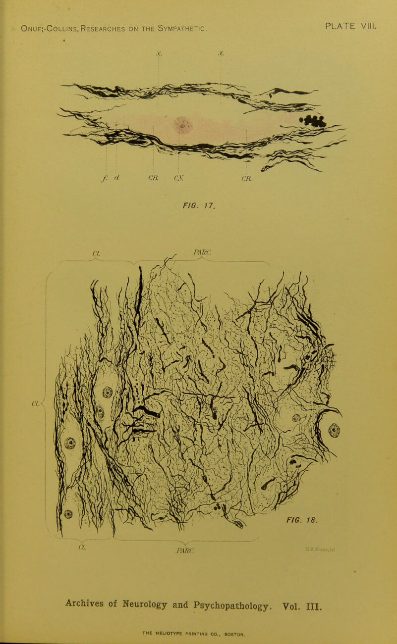 ./■■ 'I- FIG. 17. CL- a. PARC. KKBoas-.df-. Archives of Neurology and Psychopathology. Vol. III.