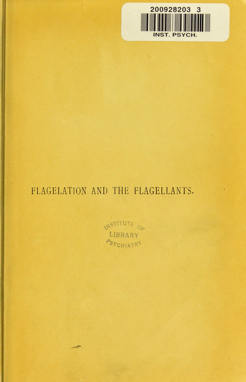 FLAGELATION AND THB FLAGELLANTS. LIBRARY