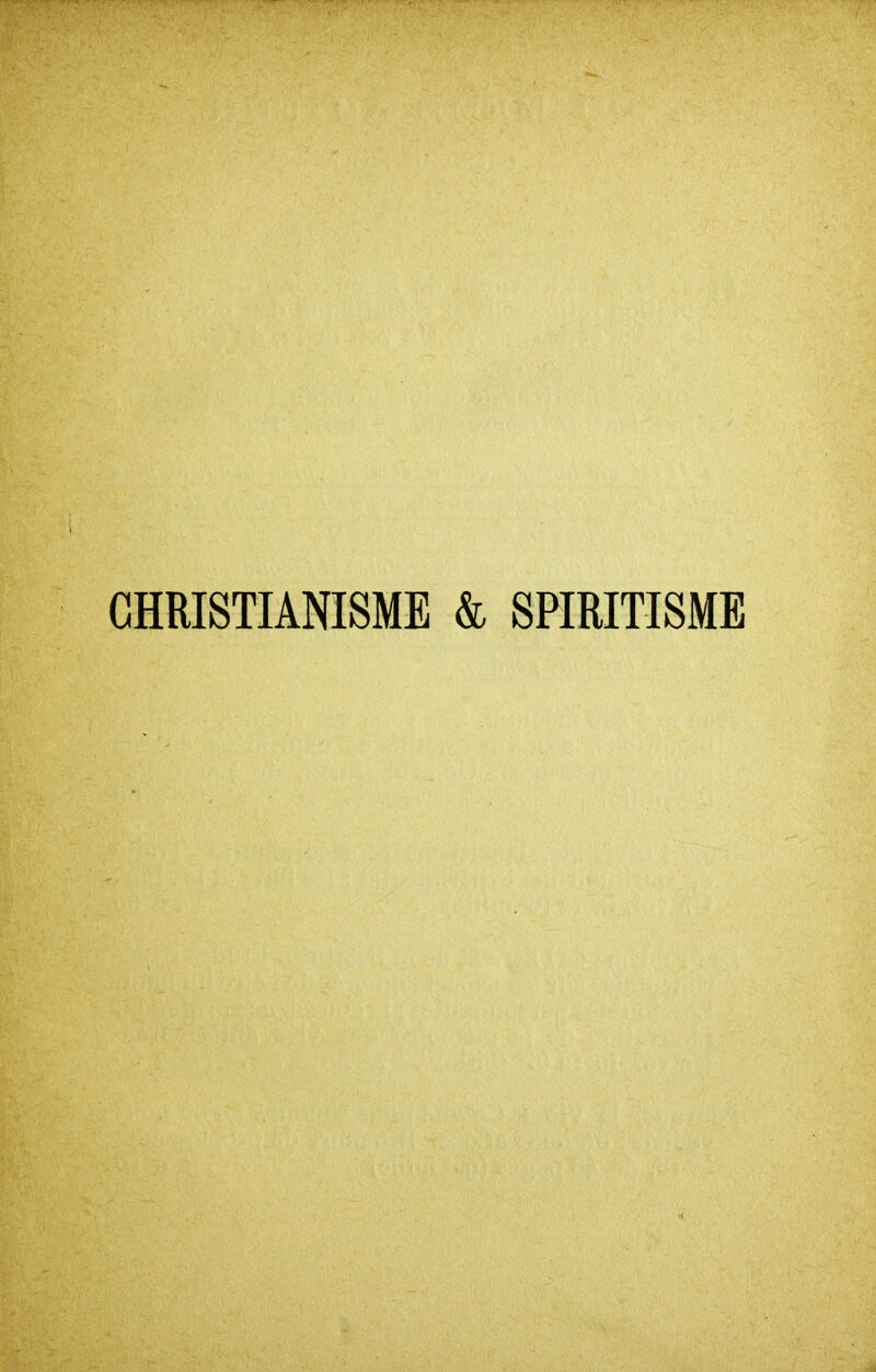 CHRISTIANISME & SPIRITISME