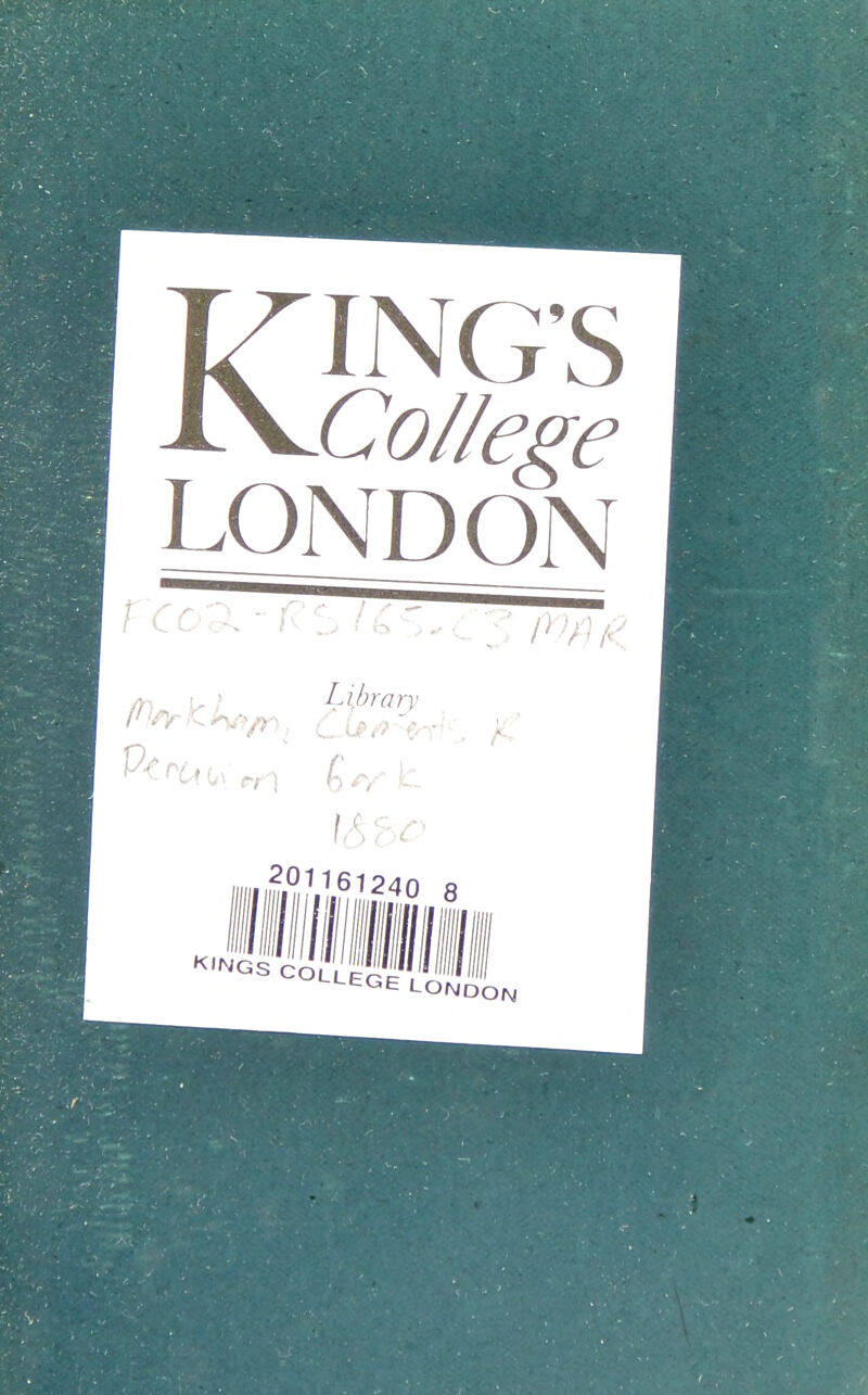 LflNG'S LONDON /n U Library Jilii