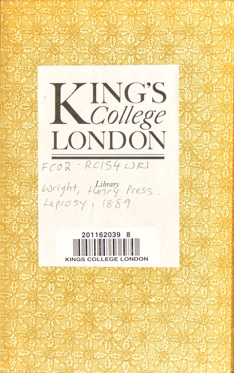 s^i-riij^i^-^ i-^ KING'S College LONDON 62039 8 KINGS COLLEGE LONDON