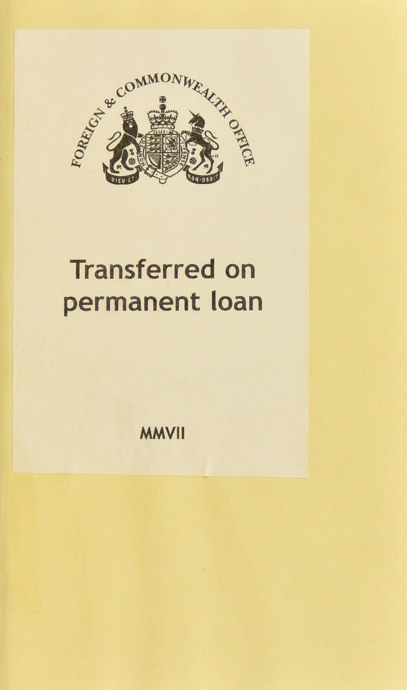 permanent loan MMVII