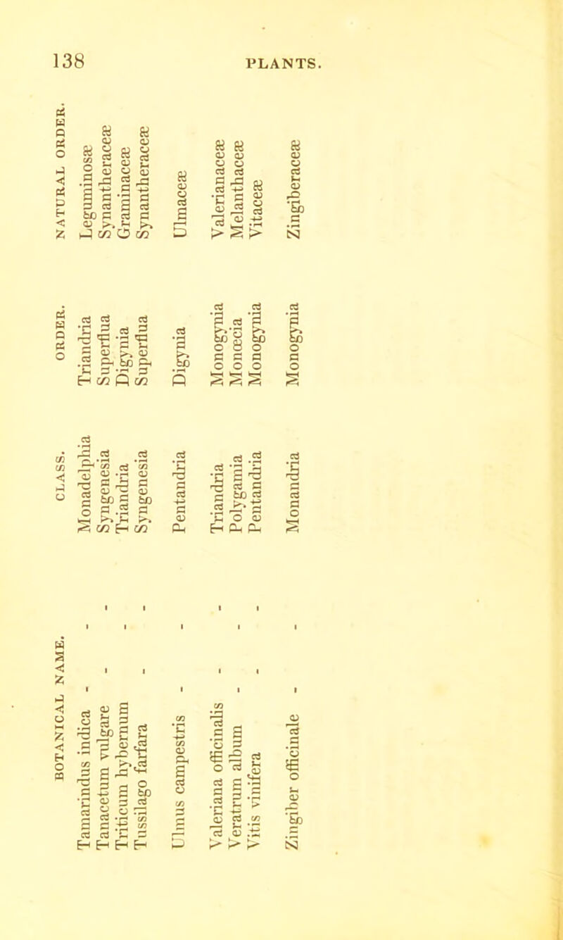 BOTANICAL NAME. CLASS. ORDER. < X! rt P a 5 «.2 .2 K &H p EB ll I ^ .2 .2 _0^ cfl rt *cn 2 -q 2 g to g S) I S'S c “=2 .2 s rt £ § a Si o =s ■3 .2P S b 05 _ ;>>,cd .a a a HH o C 5 a !U3 ’C ^ P rt g o :t3 a c !■§ s CS C3 S 3 E- H H H •E P. a cd P 'o o p p ed ■q !d P cd _05 € O *5)