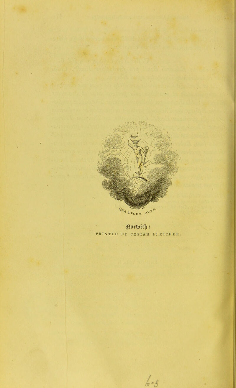 flartoirl): PRINTED BY JO SI AH FLETCHER. 1*3