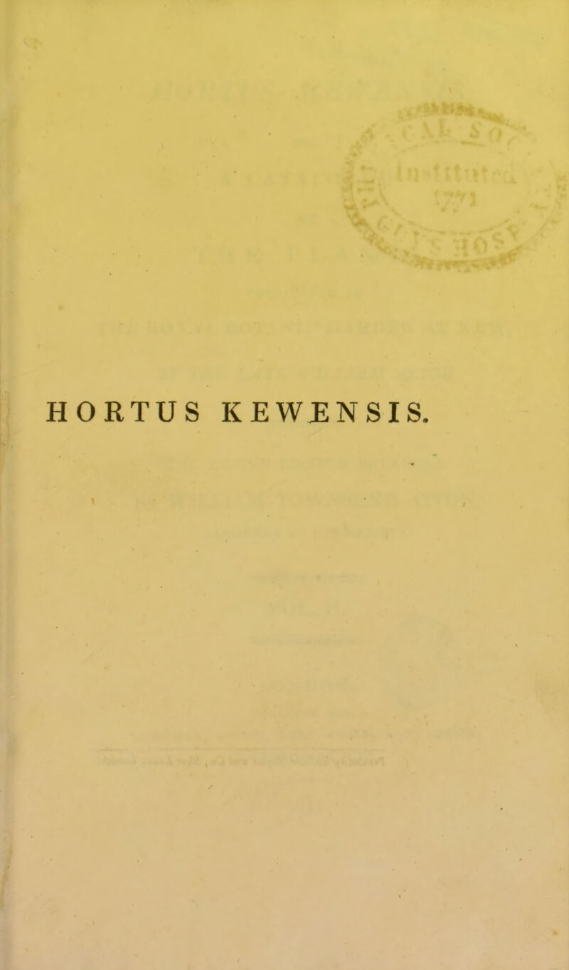 HORTUS KEWENSIS.