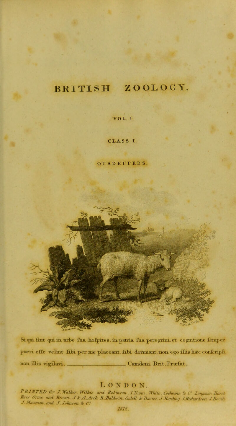 VOL. L CLASS r. QUAD RTJ P ED S. Si qui frnr qtri.ia.urbe Cub. bofpite s. in paotria. Iiia peregrini. et coguitioiie £empeB pueri elle velint fibi per me placeanx. libi dxrrniiant .non. ego iUisbaec cOKlfcripfl nori iHis -vigilavi. CamcLeni Brit.Prsei'at. London. J'H I NT R It tbr J. Walker Wilkie and Rohinsmi I. Sunn Mint. Othnmr k C. Lm.im.m Burst Aw Ormr and Brown.. JSe A^trrh R Baldwin (adrfl k Jhwirjr .1 Hatdmq JJtidwrAm J.Booth J. Muwman anil J. Jvhn/im k Cf UU'i.