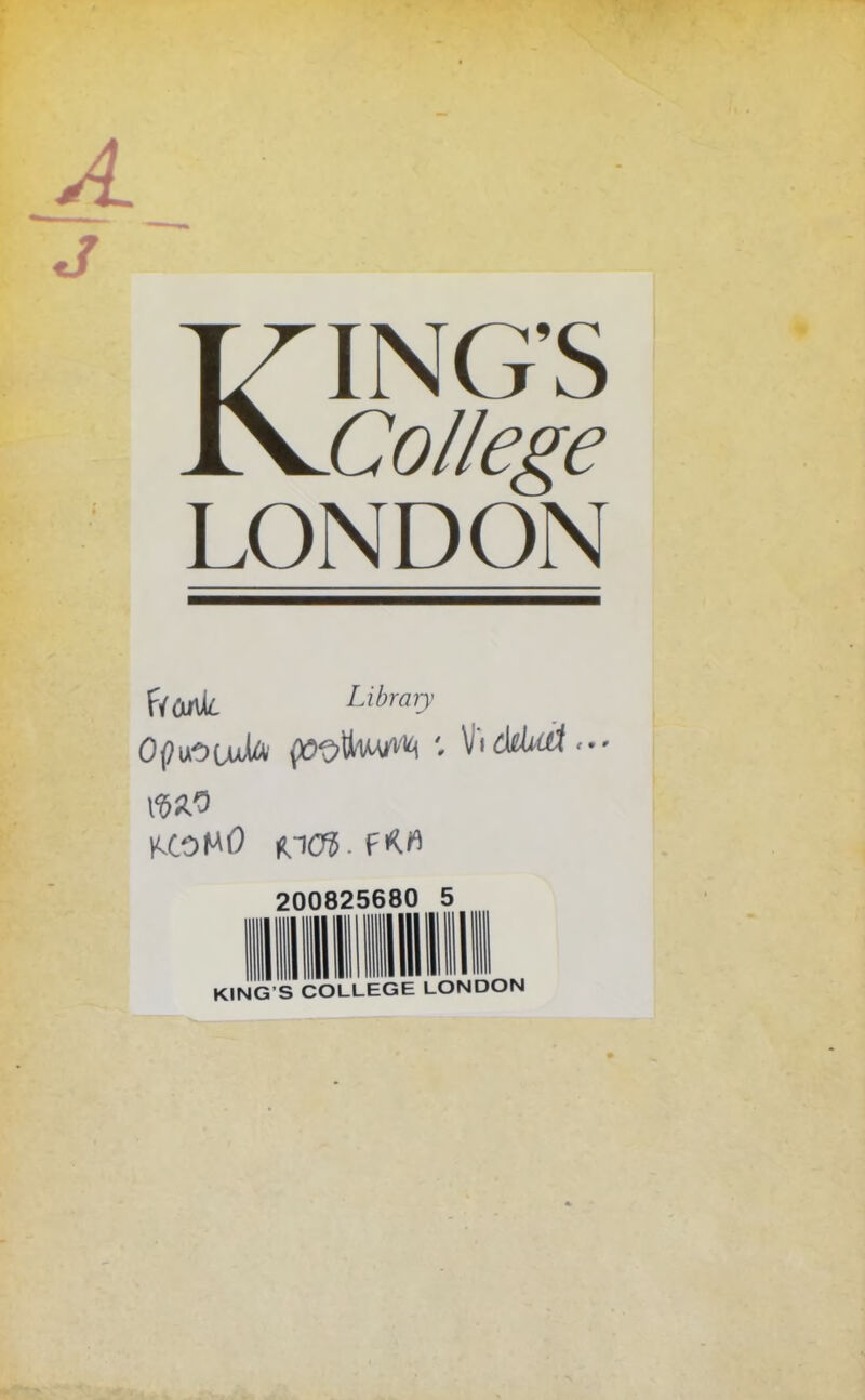 KINGS College LONDON 200825680 5