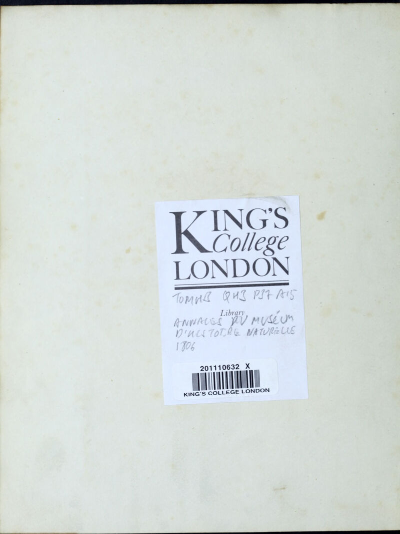 KING’S College LONDON ~ WW 0 'a a loTjk. M ram u£ m 201110632 X jim