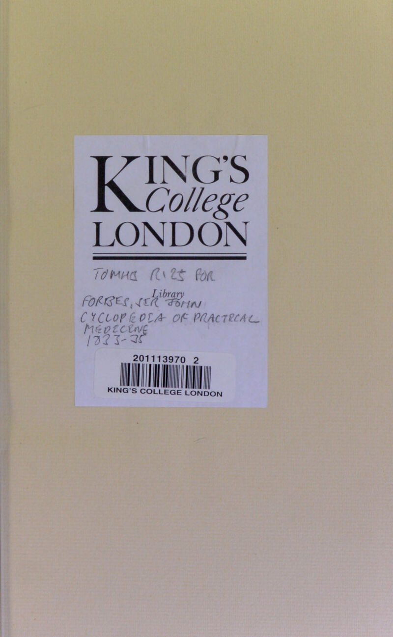 KING’S College LONDON id^m fly Zf fya C 'tCioffiOlA OF VOACltCAC. hfzvtcuvc 201113970 2 KING’S COLLEGE LONDON