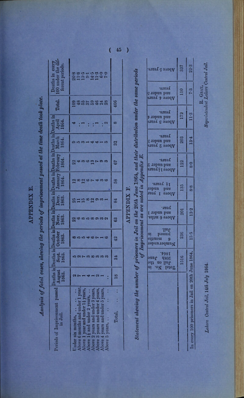 Deaths in eveiy 100 under the dif- ferent periods. (» « »p .7< O M p O cb.^MC3ri<'^<iit> 1-^ rH Total. <7300iOt~Ci<3D'cJ<CO Onj1iOCOO'<i<<M<N 406 Deaths in April 1864. ^ ,rH , ,d 00 Deaths in Mai’ch 1864. C30CO-HTj<r)<'-iO <M Deaths in Februai’y 1864. (M'^COOCOC^OCO t- Deaths in January 1864. (MGO(MOt^'rj<COO 58 Deaths in Novr. 1863. <MCOOOiOOOC3C<5C4 <N CO CO Deaths in October 1863. 00»O»Orj<<;0t->-lO 42 Deaths in Sept. 1863. ir3C4tH<WOOWC<5CO CO Deaths in August 1863. 00 o o o . 3 03 03 CO ^ c3 ' ^ ^ ^ ^ <13 ~ <U O) 03 , 1^ . ^ c3 CO tJ< lO ® rH « ^ ^ ^ ^ ^ <33 C3 03 ' ^ 03 01 • 3 T3 . C S3 !U g ^ S 3! S «TS a f? c i3 ' 75 R O >! 3 r>4 ^ W O I—H R Q> ^ 0 ^ ^ ^ R ^ S e o H pH P CO S as q; oj a> ■ ■ 'He« 1^ »—* C^ CO ^ <D 05 O 05 05 o o o o o ^ ^ ^ ^ ^ ^ <33 > t- O O a= c> •ja P liU <30 <i3 <<a •K» IS § § •<!* •Is <t) e i - ^ CO p CO rH ^ <53 -i <30 ?S IS <43 .1 Co Is IS <3 .•p p I IS <43 oo Ha IS Ha 53 Ha cq •sjuojC g OAoqy t>- CO CO 22-3 •s.iua^ g jopuu pun sJUOif ^ OAoqy o iH iH CO •SJUOjC ^ jopun puu sjuoiC g oAoqy <M IH rH CO lH tH •SJreo<f g jopun pun SAuai z 8Aoqy CO o <r^ m rH •SA'BO.f Z aapun pun s juaic f t aAoqy <M pH ci) ■sjua^C fx lapuu puu luai X aAoqy »c CO op 00 •sqxxu 9 aAoqy •Iiup ut passud sqxuoui 9 .lapuujaquin^ CO CO <M ic ib *t98l auup qxo5 aqx uo pup ui -ojq; luxox 1516 In every 100 prisoners in Jail on 20th June 1864, R. Gr^vy,
