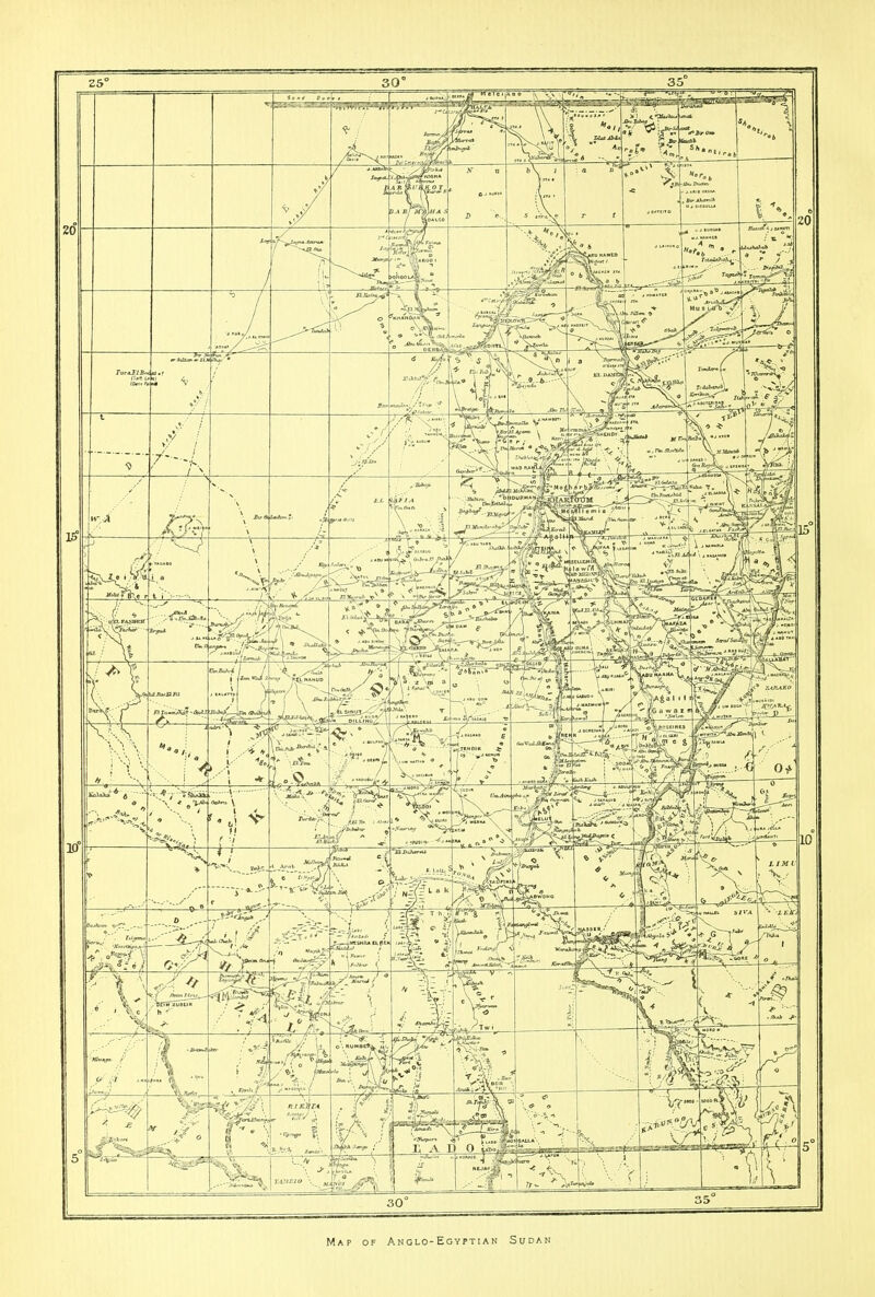 Map of Anglo-Egyptian Sudan