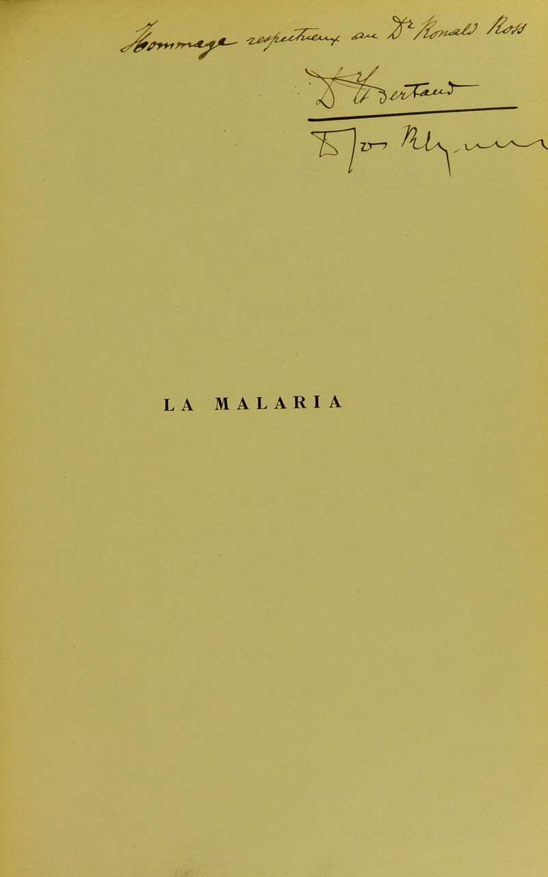 LA MALARIA