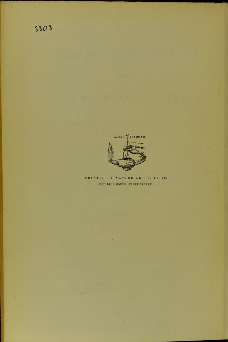 PEINTRD BY TAYLOR AND FRANCIS, RED LION COURT, FLEET STBEKT.