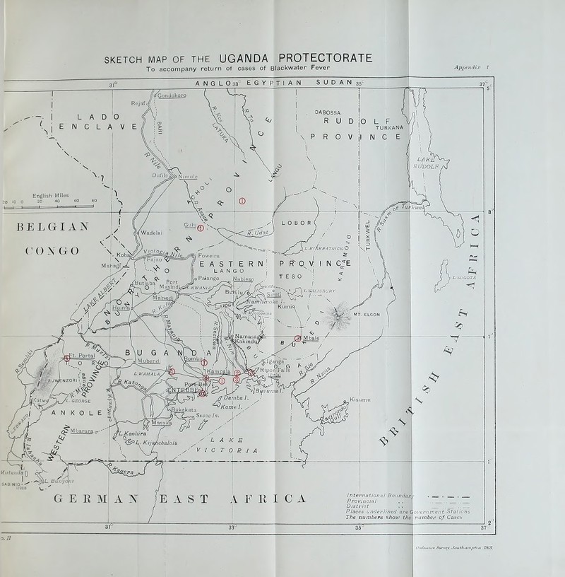 SKETCH MAP OF THE UGANDA PROTECTORATE