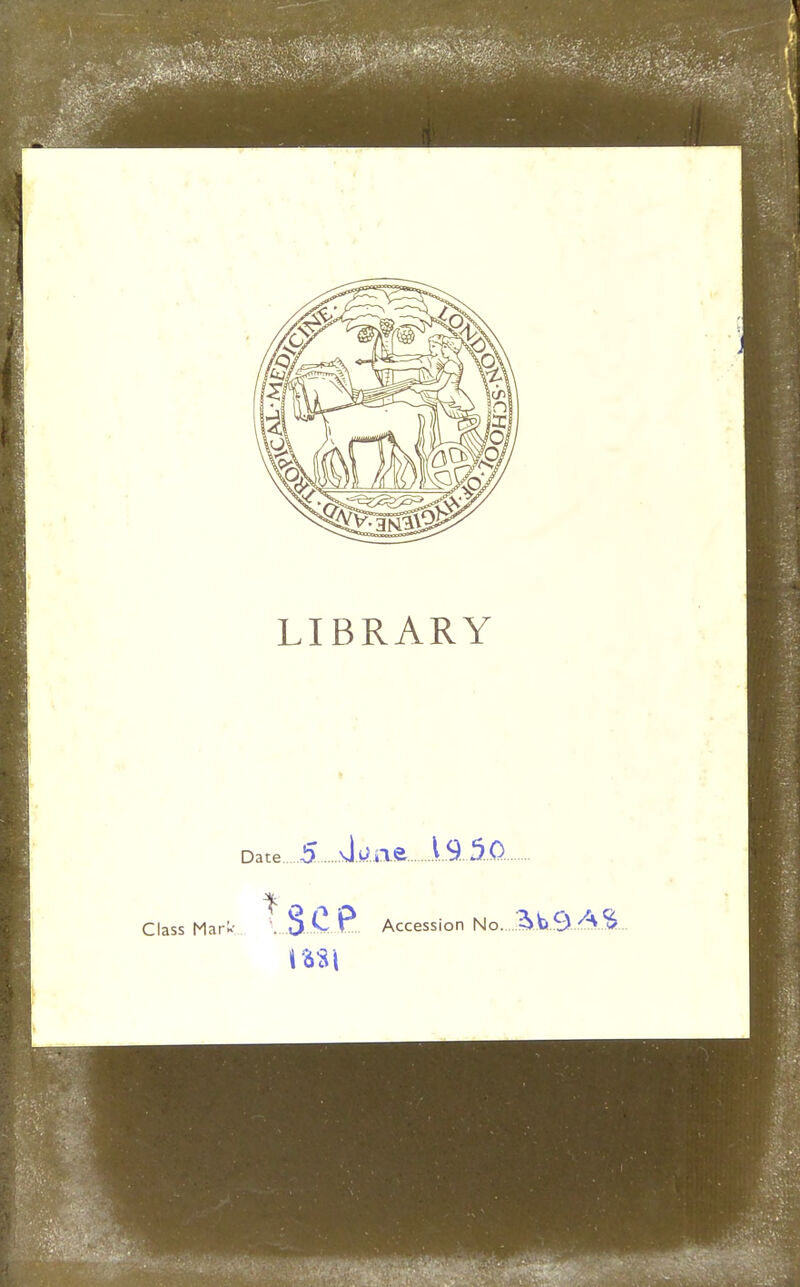 LIBRARY Date 5 .June Class Mar*- Accession No.