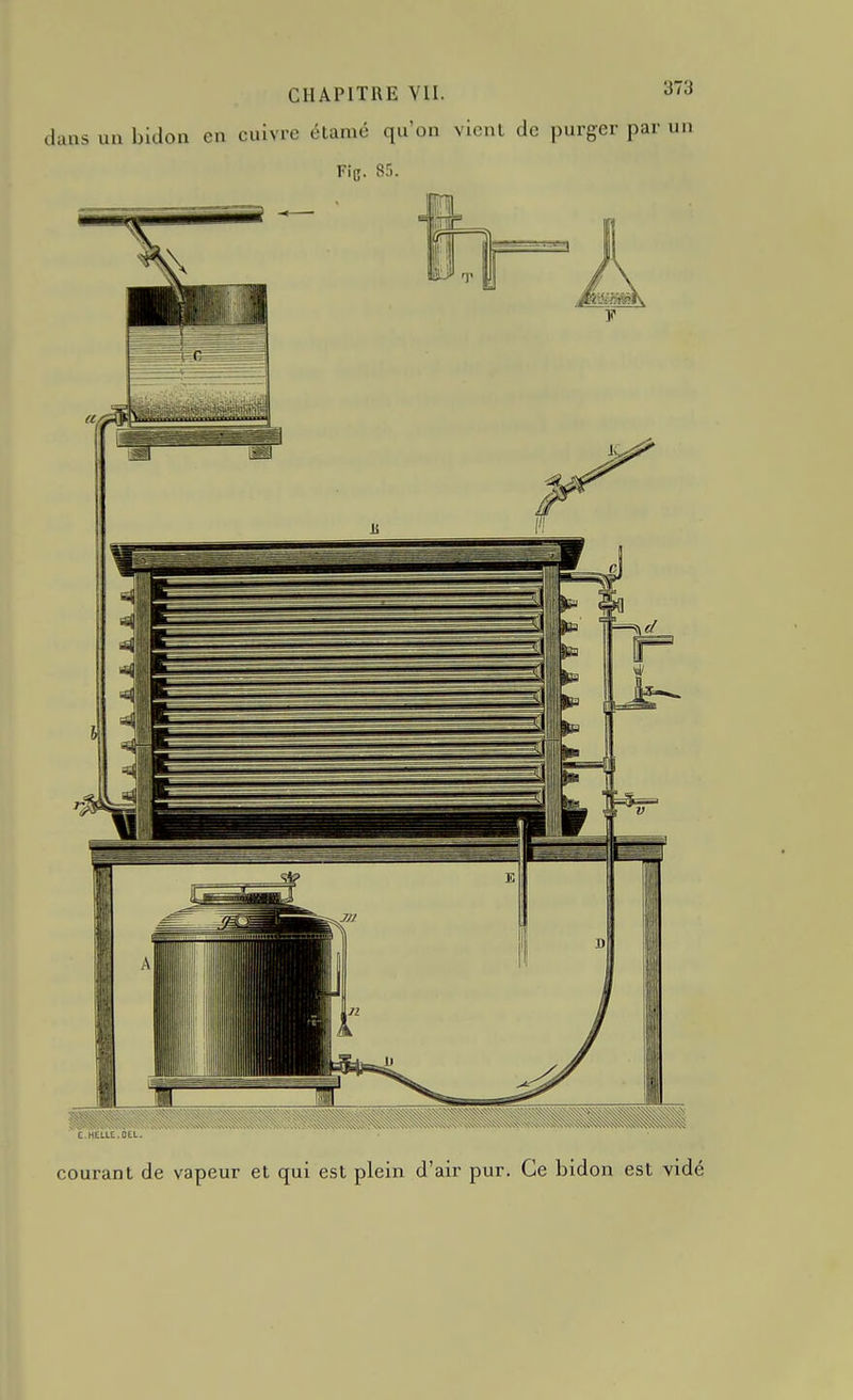 ' C HE.LLL.ÛLL. courant de vapeur et qui est plein d'air pur. Ce bidon est vidé