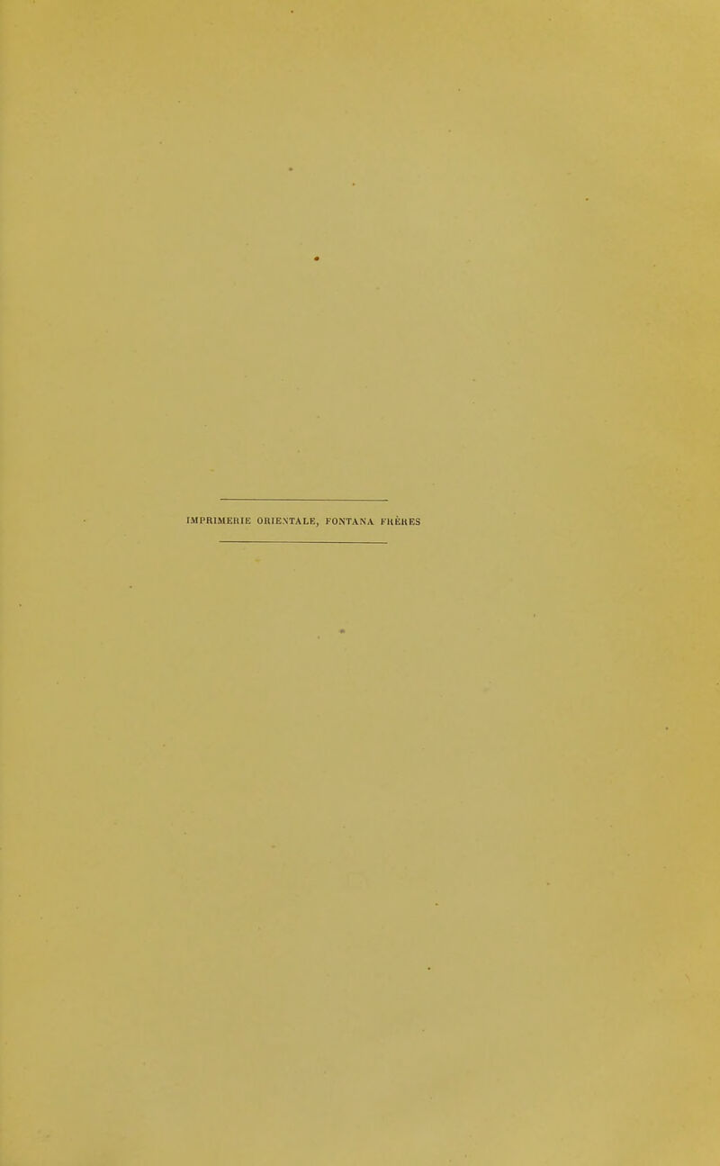 IMPRIMERIE ORIENTALE, FONTANA FHÈHES
