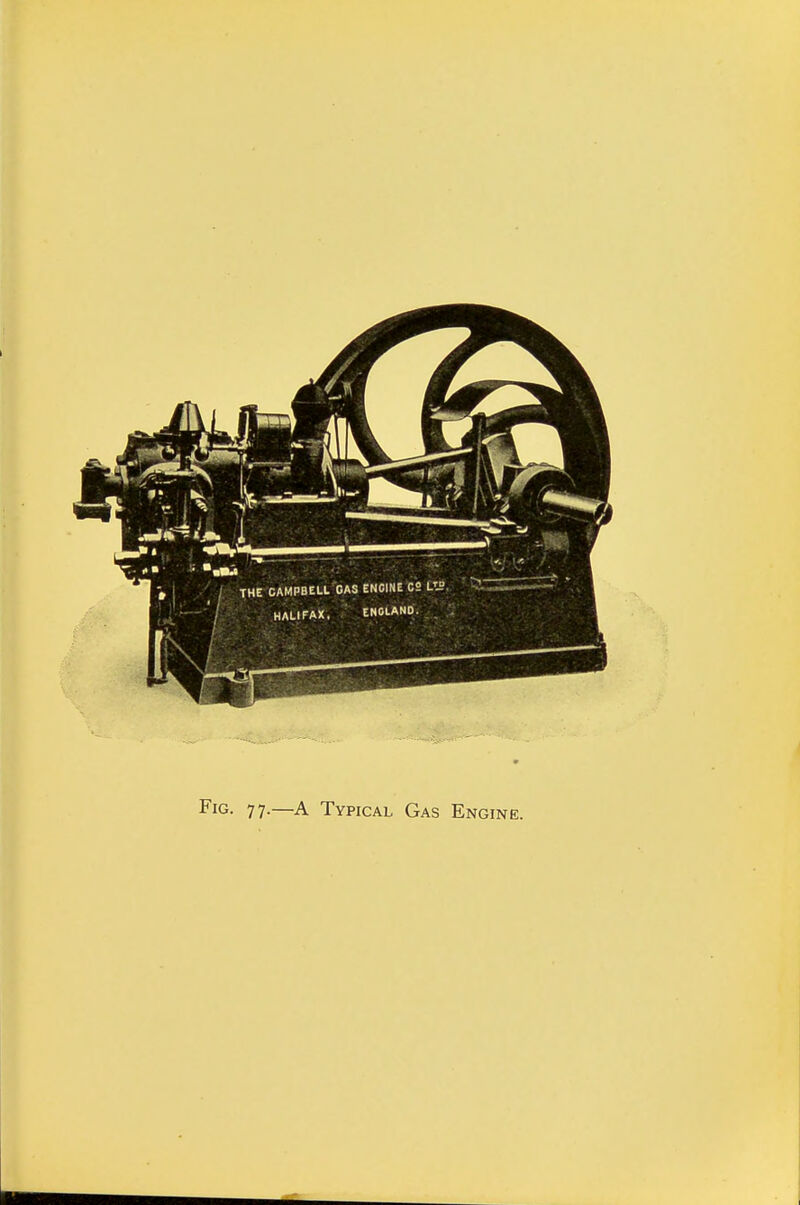 Fig. 77.—a Typical Gas Engine.