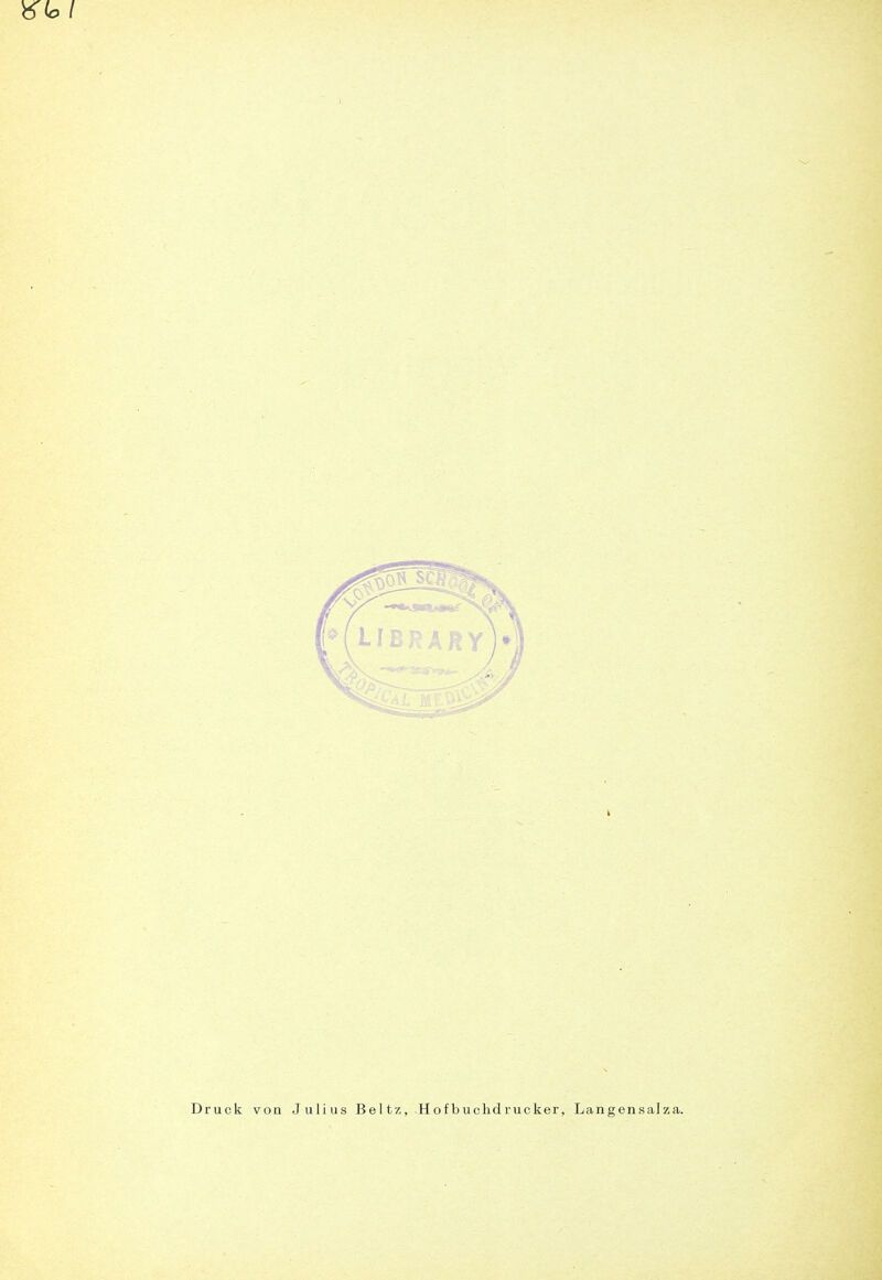 i Druck von Julius Beltz, Hofbuchdrucker, Langensalza.