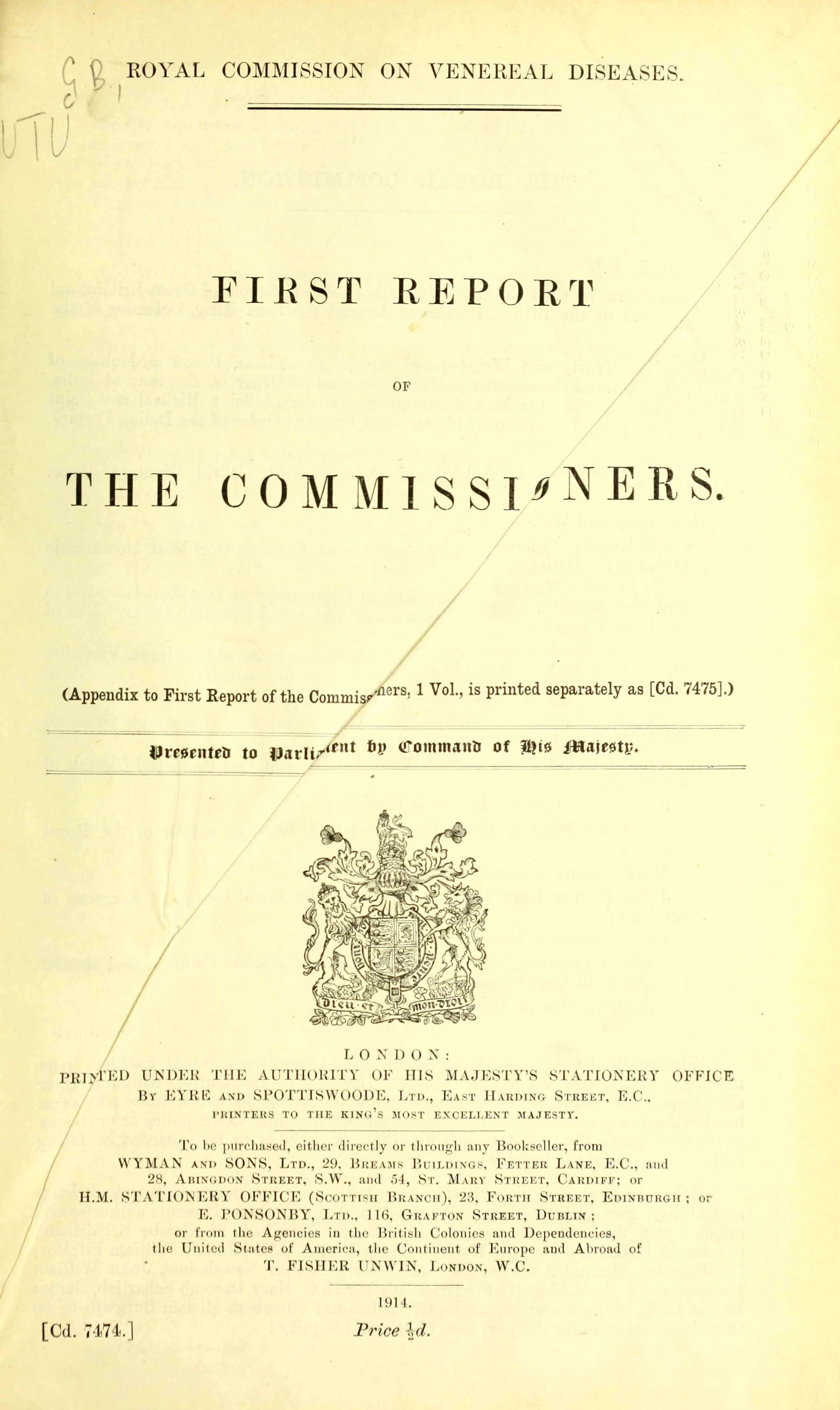 First Report with Final Report and Appendices of the