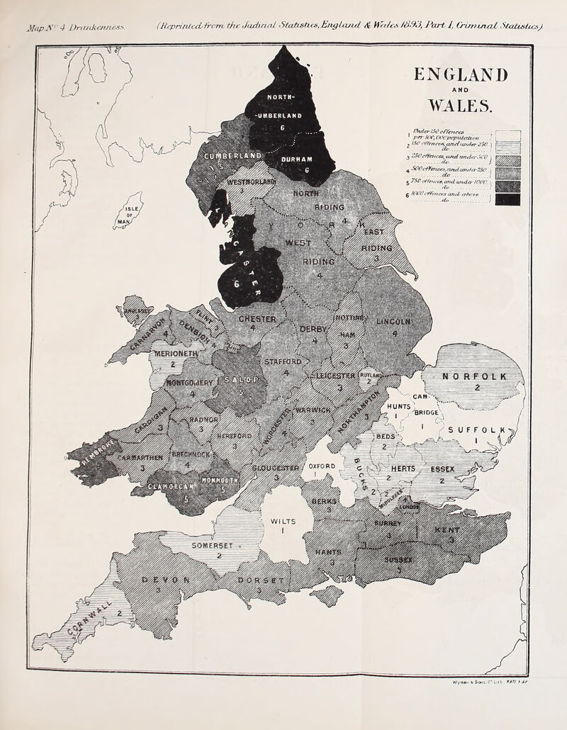 \fapJV4 Drunkenness. ('RcprintccHrcm the Judicial Statistics, Engtinid & Wales J893, Part I, Criminal Statistics/ ENGLAND AND WALES. Under 150 ftffr/u-e* .. ■ | [ ' perk'C.Orcpopiiiaitarr ..! [ | I Wm $7$Dotlritcix,and.uiida• fOffC. I ' 6 IVV0<t¥cr,ee3 and afore ...\ da J if WyiMn iSons.L'M.ilfi *)7t l it