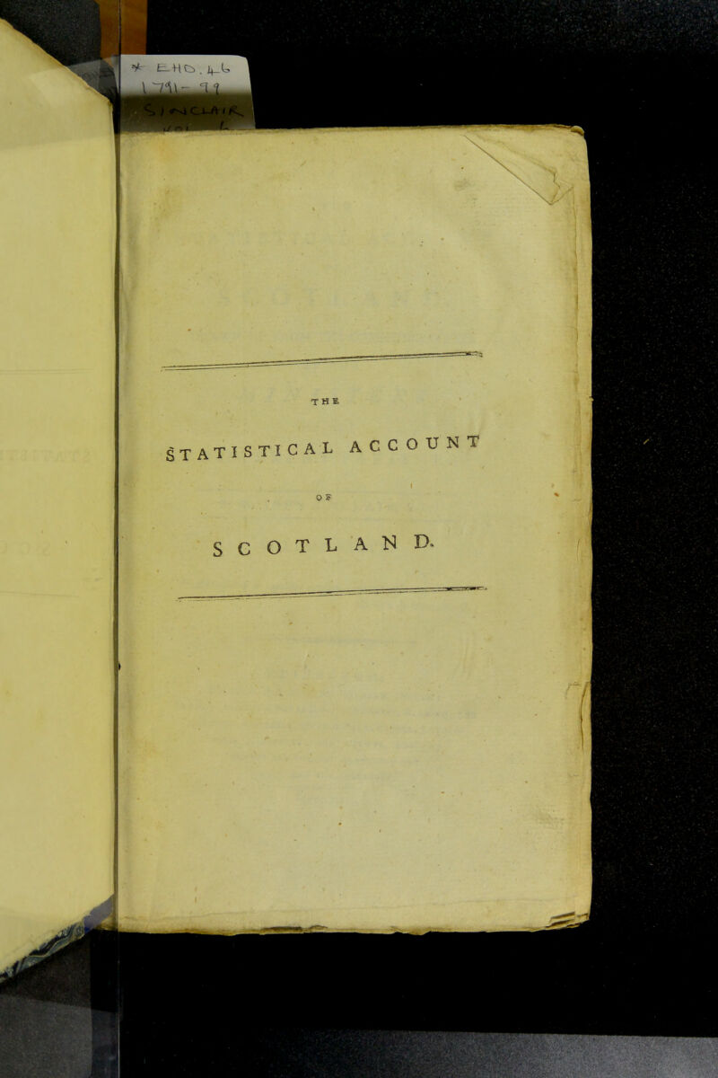 THE STATISTIC A L ACCOUNT S G O T L A N D.
