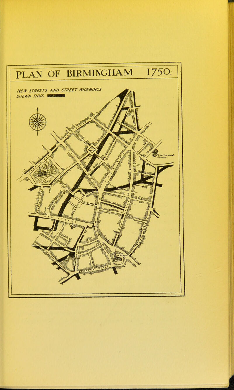 PLAN OF BIRMINGHAM I750. i