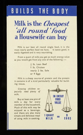 Build your food budget round milk / Midland Counties Dairy Ltd.