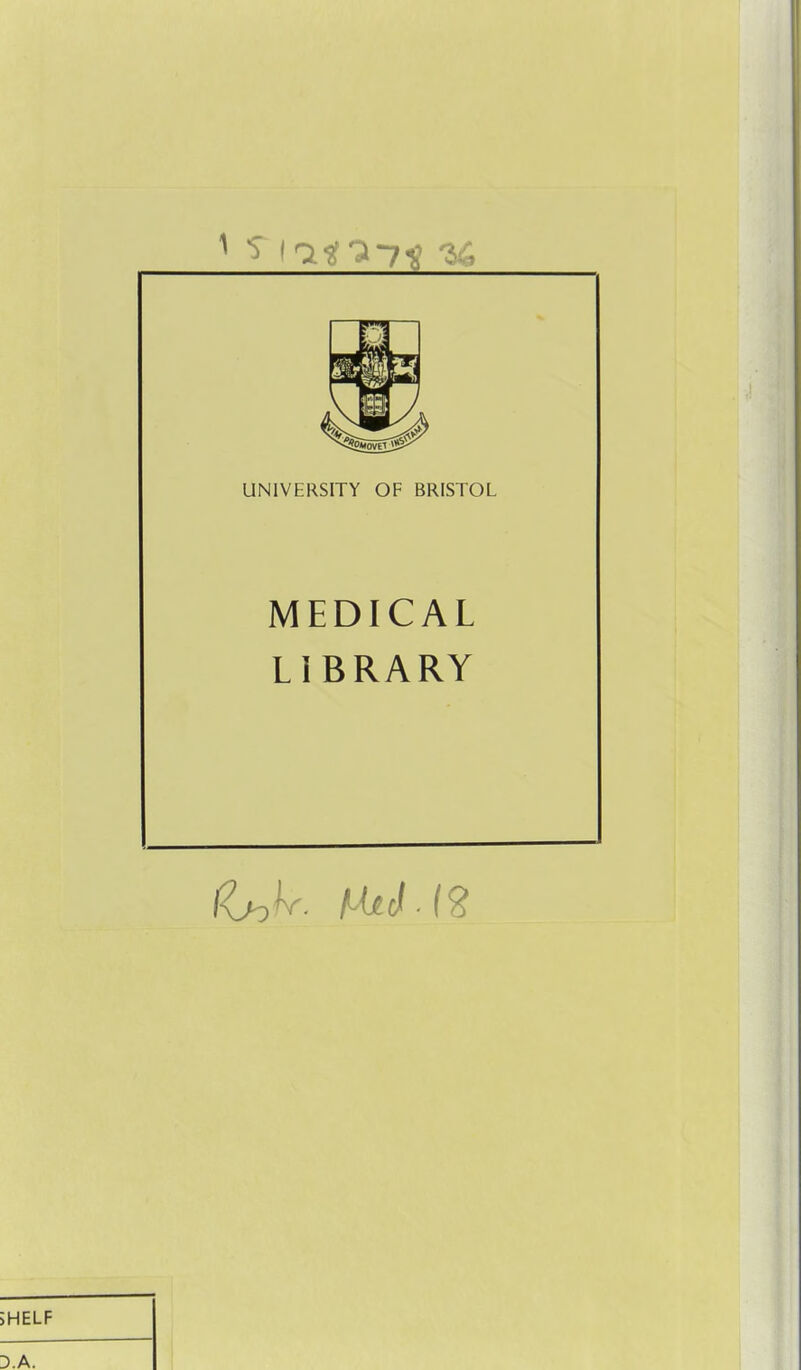 1 s ia^a-7< -36 MEDICAL LIBRARY