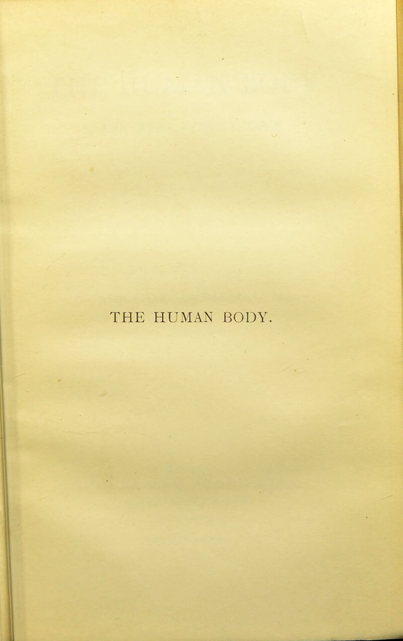 THE HUMAN BODY.