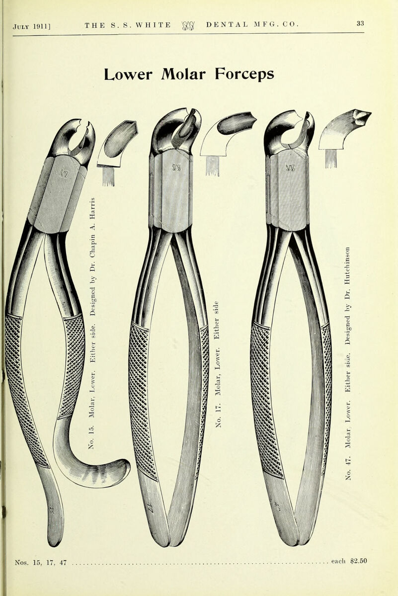 July 1911] THE S.S.WHITE gg DENTAL MFG. CO.