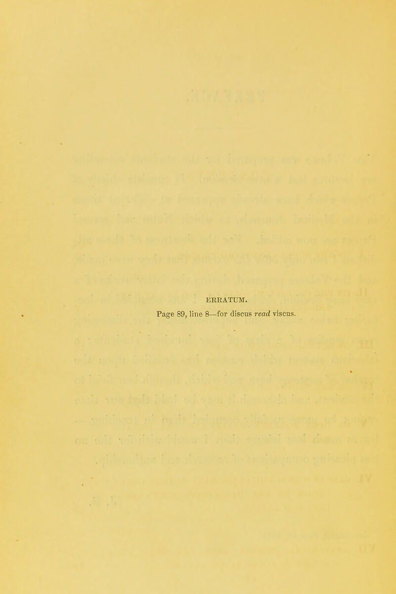 ERRATUM. Page 89, line 8—for discus read viscus.