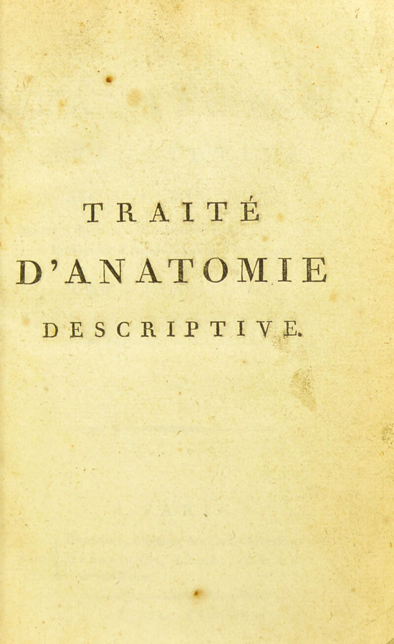 TRAITÉ D'ANATOMIE DESCRIPTI V p.