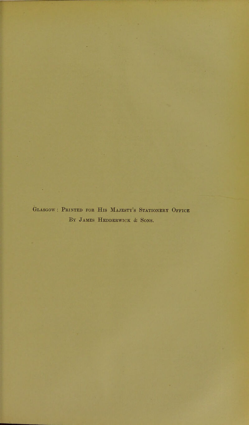 GiiASGOAv: Printed fob, His Majesty's Stationery Office By James Hedderwick & Sons.