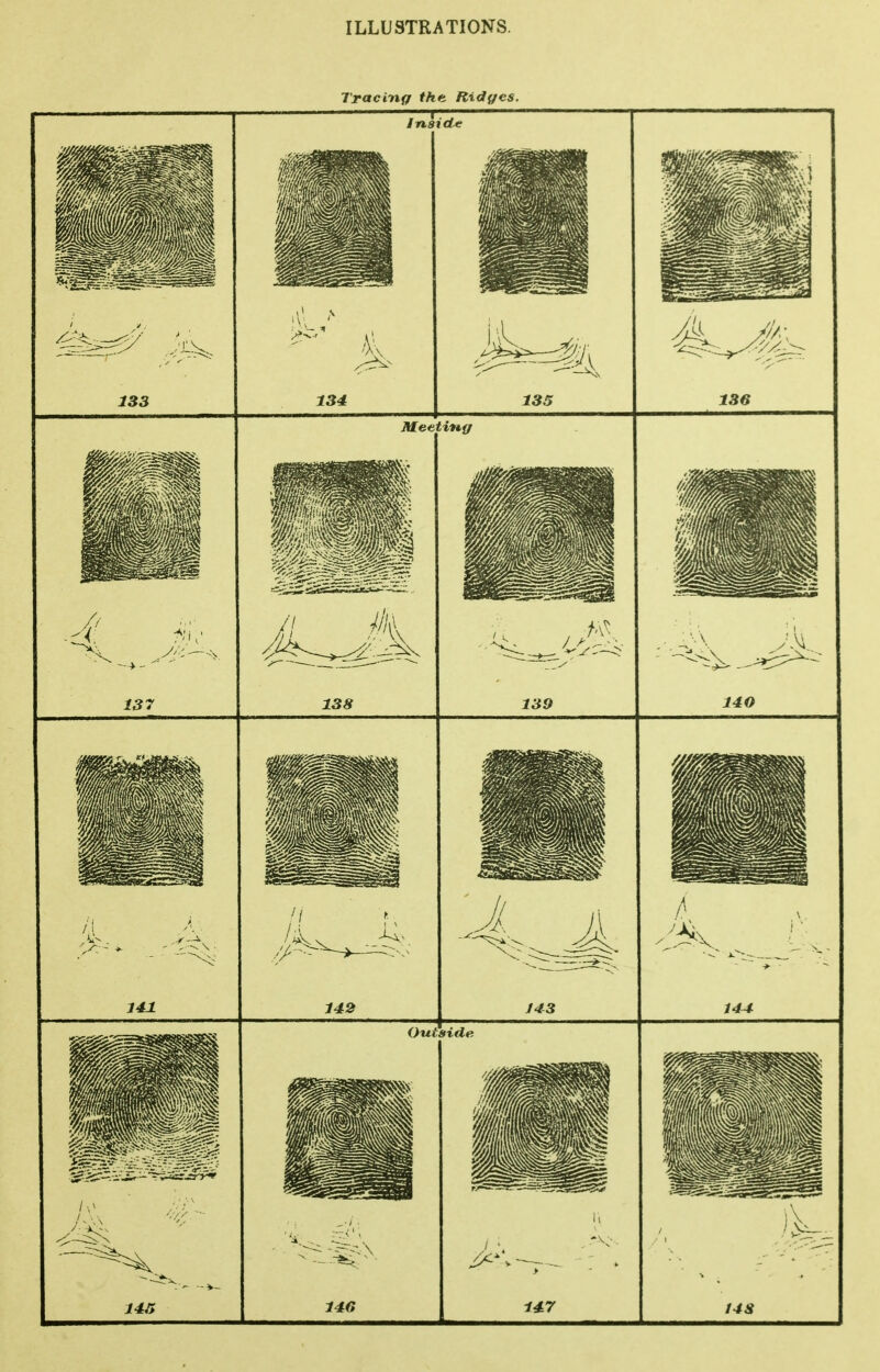 Tracing the. Ridges. 133 Inaicte 134 135 136 137 138 139 140 I 141 142 143 144 Outside. ;--<'; 145 146 147 f4S