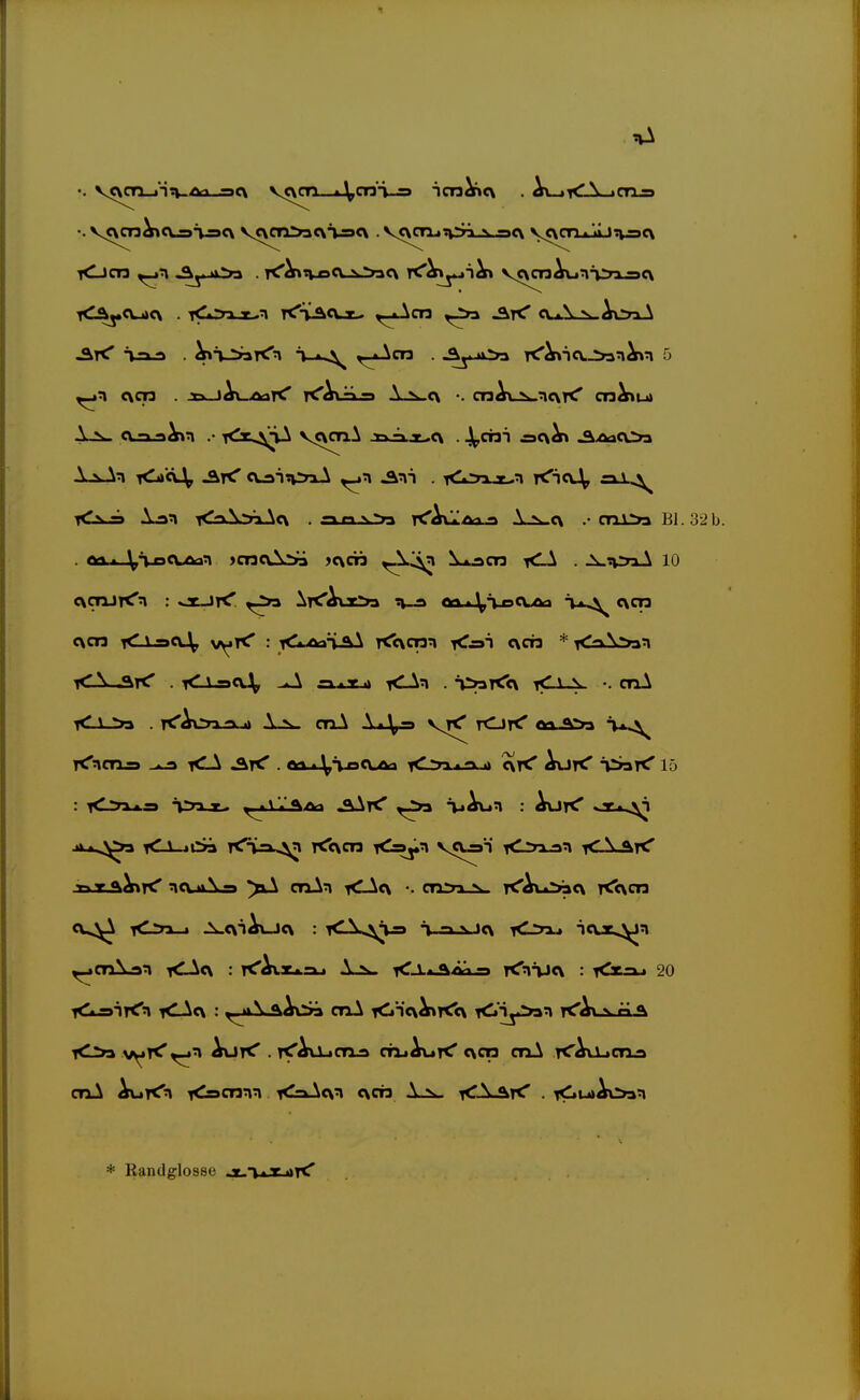 iC^cutcx . iCi>a.r.n KtLäcxj^ ^-juAcn cx.i\ s.Aoa-^ A-i»- cx^ao^n .• T<r^^iu^ VC\CTiA .X3Ä^<\ . J^cni ^c\^ ^^cOa X^\.-ri A-an tCsl^^iAcx . an N^a K'^vi^Axa \ S-cy .• CTli:>3 B1.32b. . ftti» ^T-pcvAan >cnoA:>3 ><\cn Ix^cn yCA . 10 c\cn <J-9a^ v^tC : T<<\cnn r^joi evcia * <'\\>an T<\ «MtT . <x=<v^ ^ .-i.Td i<lAn . i^Jit'o s •. cnA i<ncTi= ^1-3 iC-ü . <vi »\,i^<\Ai i<L::yxi^ji cvt<' AvjtC T>ar^ 15 jtLv..^a <_l_*Cia T<\=»^ T<c\cn tCs^n VCtah t^^n-an tCVArC T^.^ v^K'^n AvJT^ . t^AvIjCTIjs ctijAuK' c\cn cnA K'Au-tcrxa cnA ^K'^ i^cnn^ K=^c\n c\cn i^A^i^ . K>utAi>an * Randglosse ju'UXjiK'