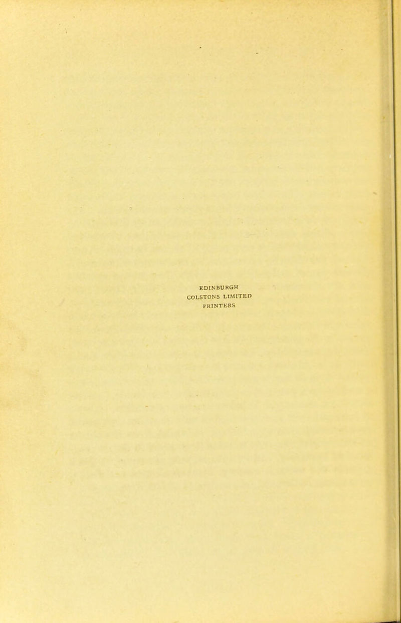 EDINBURGH COLSTONS LIMITED PRINTEKS