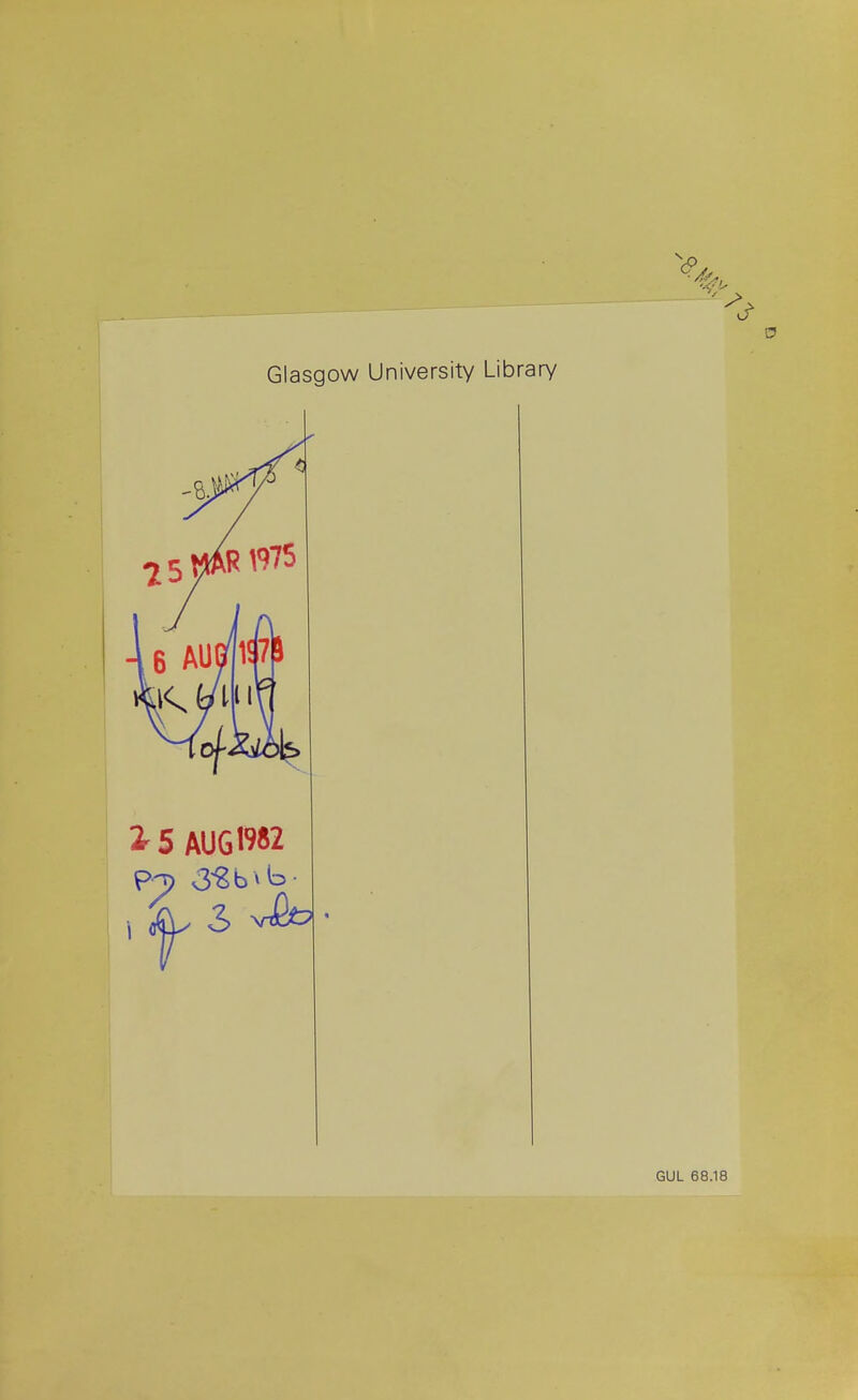 Glasgow University Library GUL 68.18