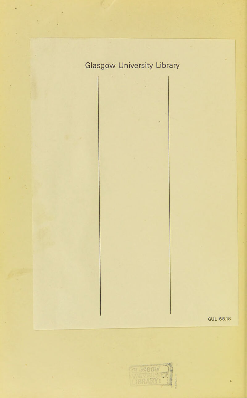 Glasgow University Library GUL 68.18