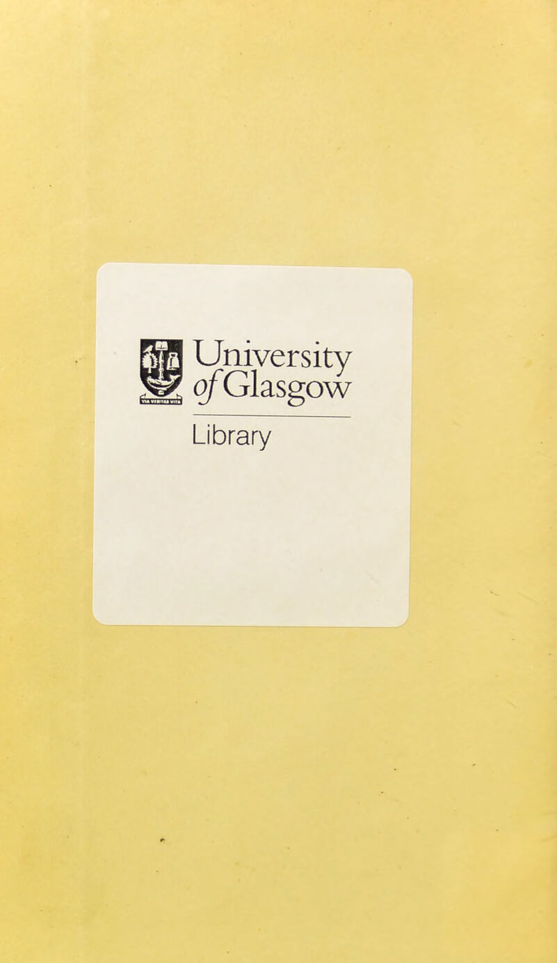 University ofGlasgow Librafy