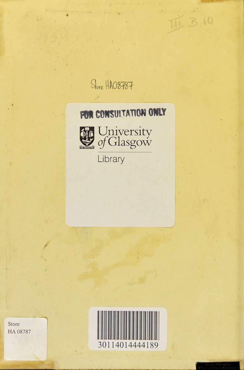 ^ University ^ ofGlasgow Library 30114014444189