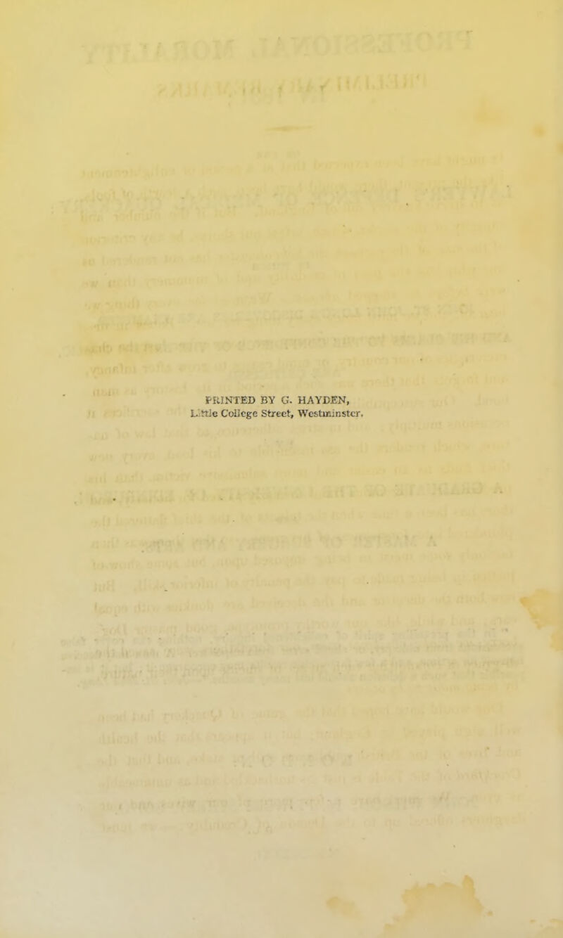 HUNTED BY G. HAYDEN, L^Wc Colicge Street, Westminster.