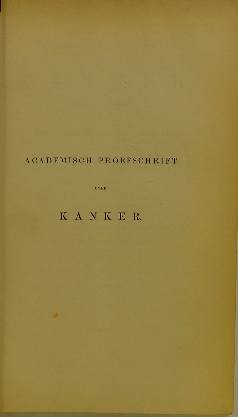 ACADEMISCH PROEFSCIT RIFT OVKB K A N K E H.