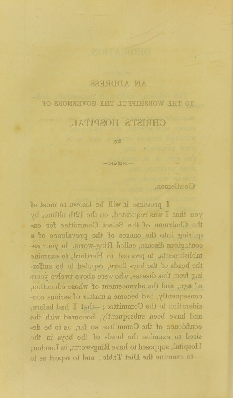 aaanaoA via iaom oi nwoni sd lihr ii sniirgsiq 1 Ycf jOraiHu xfiSI sif^ no .bs^sQupsi aBw I isiit do^ B lo oonolGveiq arft aaair^p 9d[i oia'i -gnliiup »80 luoY fli ,nnow-^niiI ballijo ^asjisaib auorgutnoo snimsza (b-iolii'iaH o:^ baaooiq pi .Bhismdz'ddEi -lalftua sd oi baiuqai .sisdt a^od adi 'io ab^ad adi aiBa^ avlawJ avodjs a^avf odw fSesesib aidi mo-iA ^ni ^noitfiouba ^^odw 'lo inamaofievb^ axit bas ,a§B -noo auoi'iaa io leiiBta b amooad bsd ^Yi^naupaanoo ,aidiad bsd I i^fidi^—; aaWimraoO adt oi noiiBiabia eth diiw baiuonod ^y^^^^^^P^^'^'^^ ^^^^ -ab ad oi as ^'isi oa aailimmoO adi 'lo aonabfixioo adi ni 8y;od adi ab^ad adi anirnjsxa oi baiia jnobnoJni ,fmow-^niH avjsd oibaaoqqua JjsiiqaoH oi en i'loqai oi bns ; alduT taiQ adi animfixo o)~