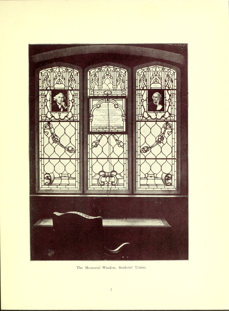The Memorial Window, Students' Union.
