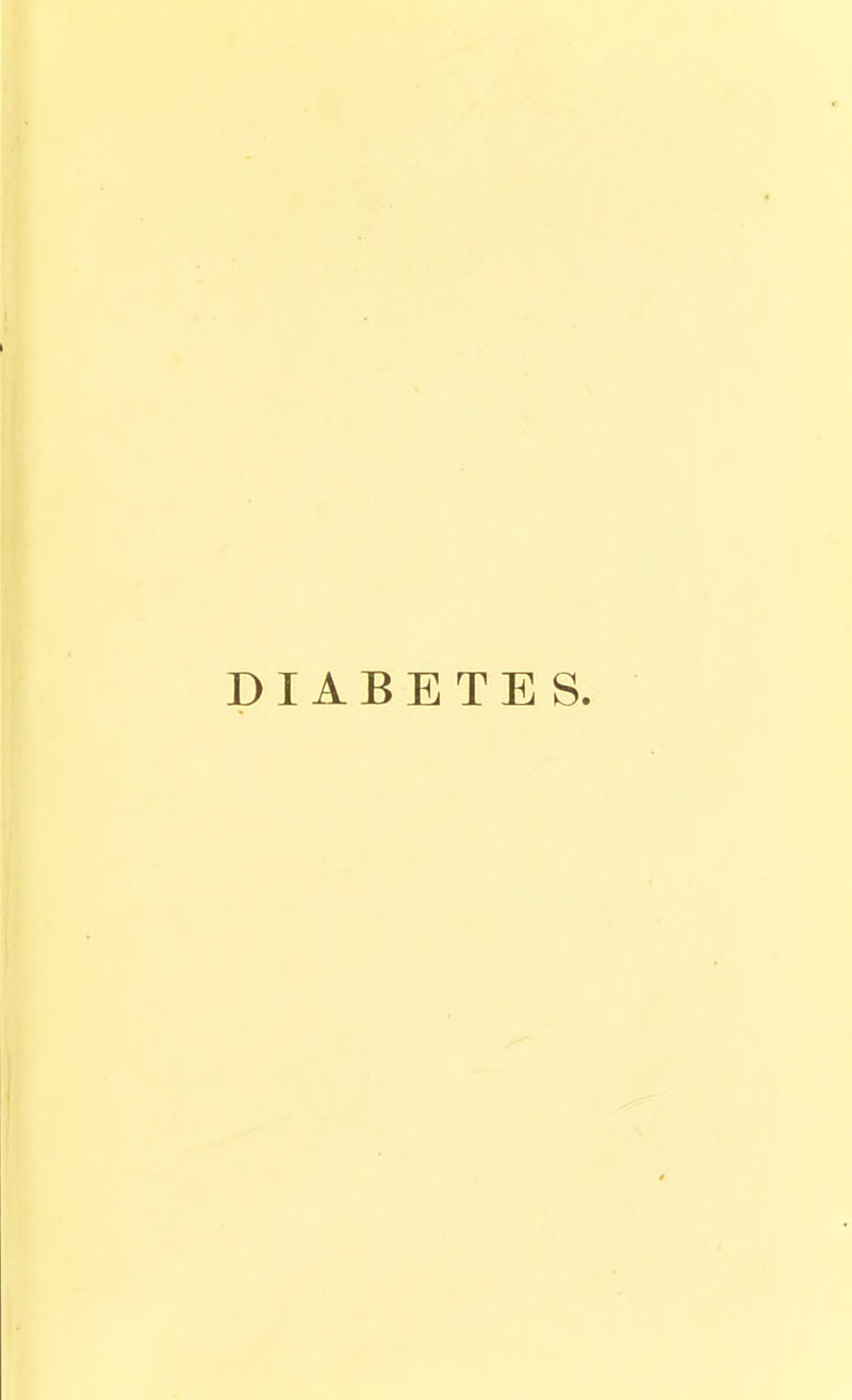 DIABETES.