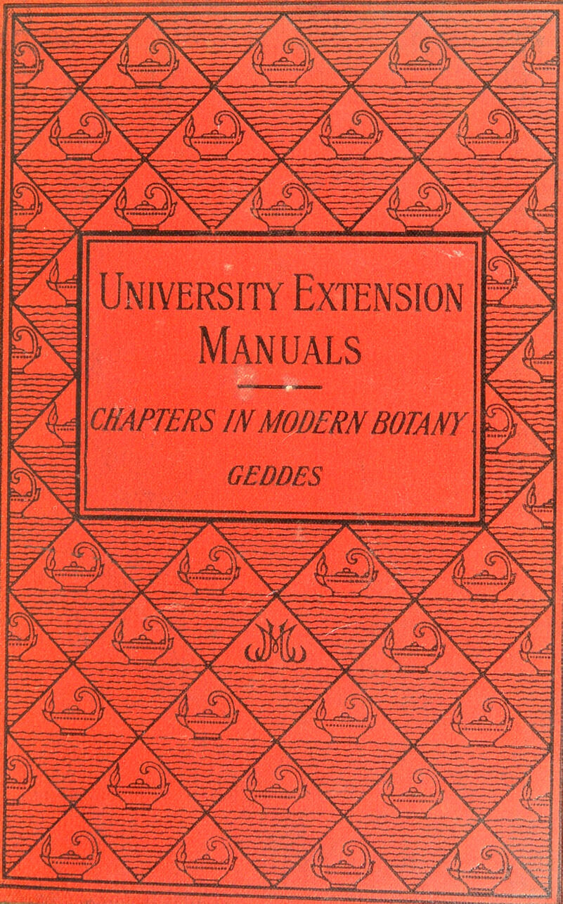 University Extension Manuals CHAPTERS IN MODERN BOTANY