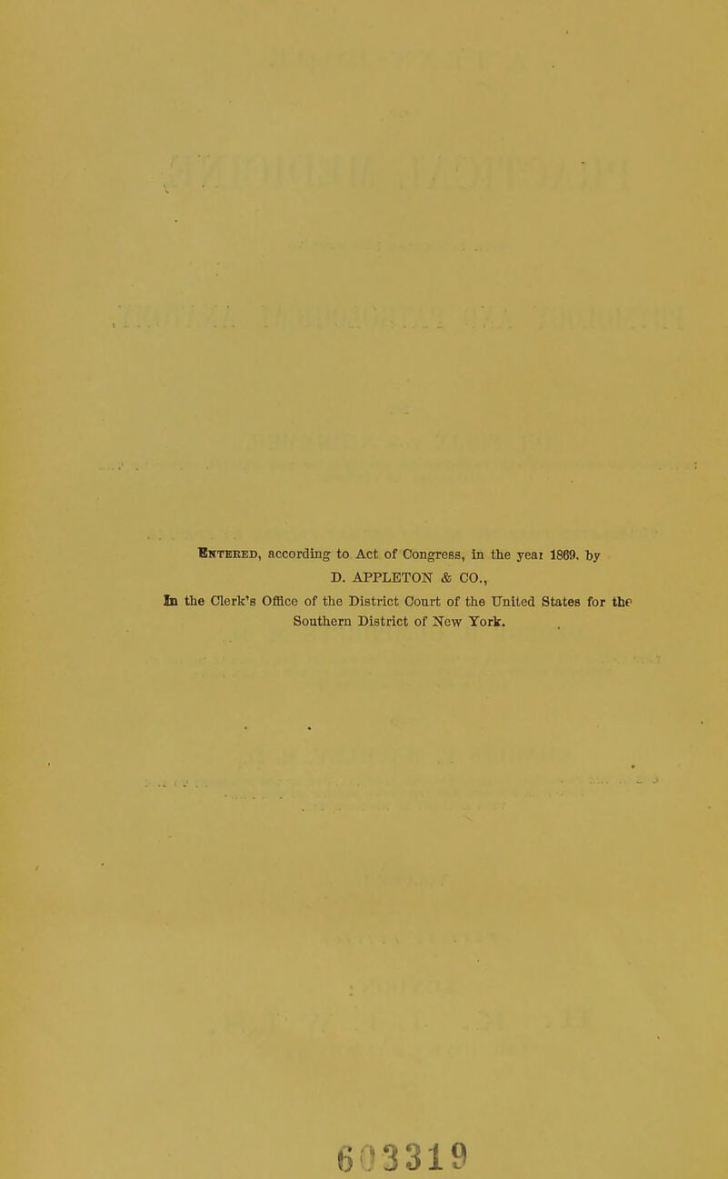 D. APPLBTON & CO., la the Clerk's Ofllce of the District Court of the United States for thP Southern District of New York. 603319