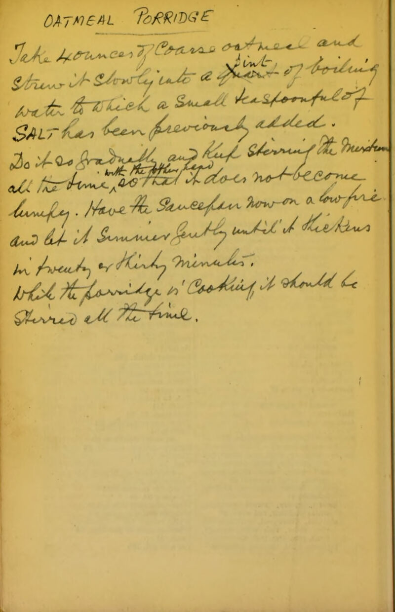 CAT to SAL 7hfflDGF ^ > 2A*r& 'uJr <* -?(l^~ y Tl ^ ^3’ Tu^Pi■ J‘k^^3’^-esi^w-o*- * <us>U'J U~MX'J U /W/, “V A-'v4 On^j^. IhU rtitU-^Y »' ** ^ iCIi.v'.y - <,-4 jH-h*^. ,